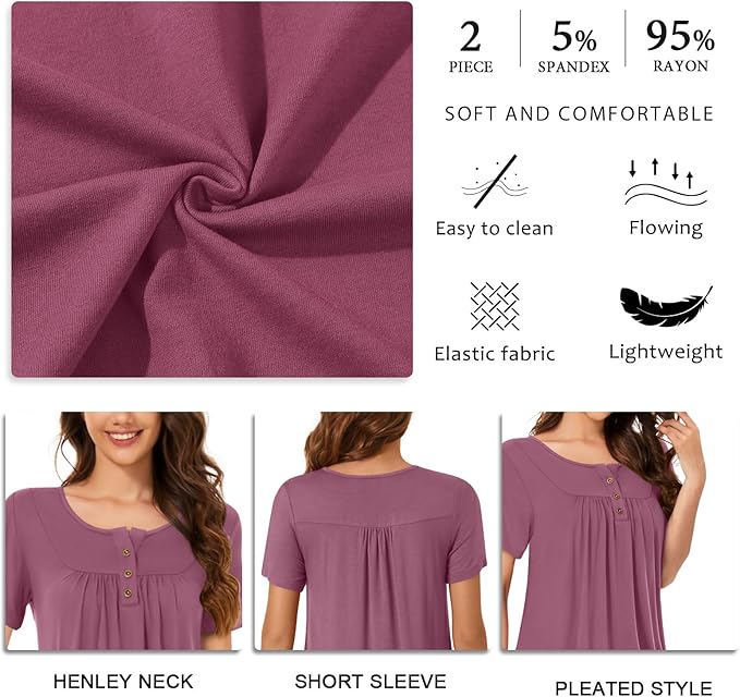 Short Purple Red