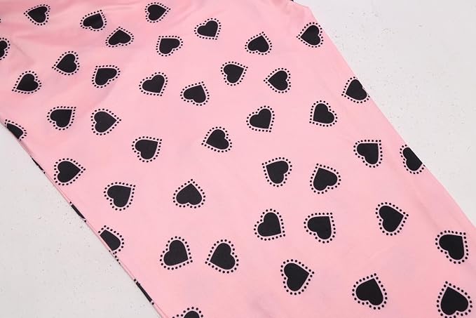Black and Pink Hearts