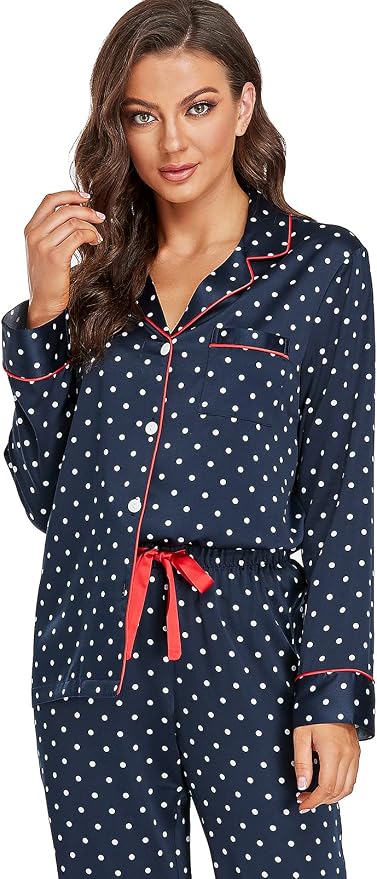 Navy/Red, Dots