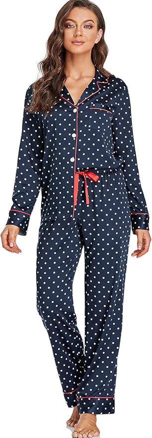 Navy/Red, Dots