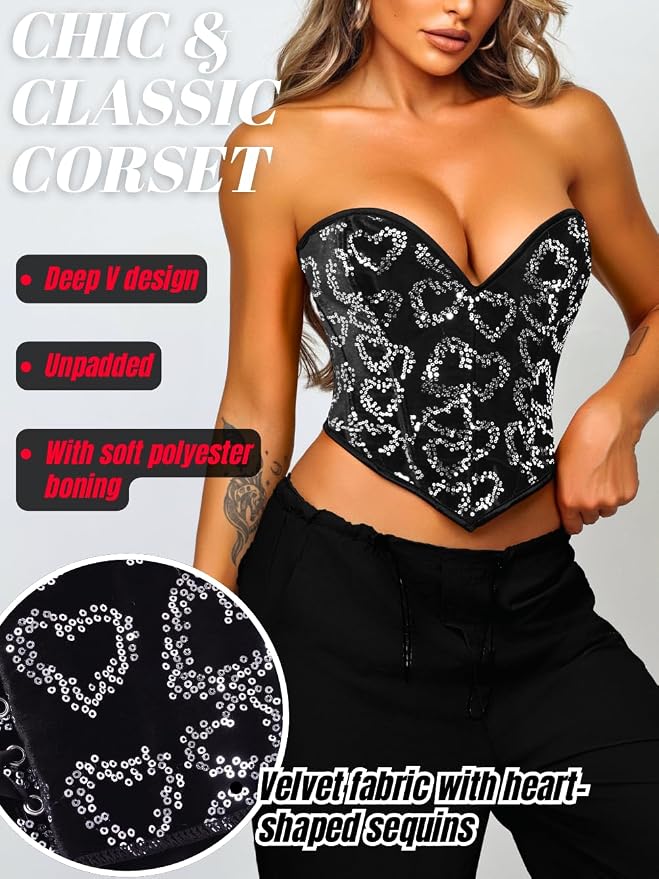 Black Sequin Velvet