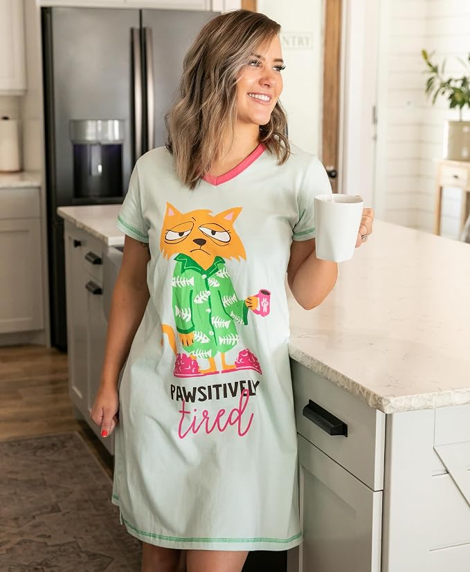 Pawsitively Tired Nightshirt