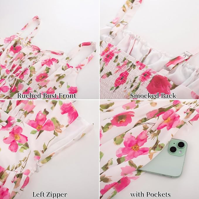 Beige Rose-red Floral