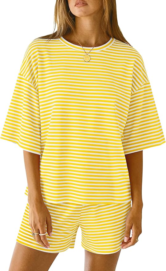 White Yellow Striped