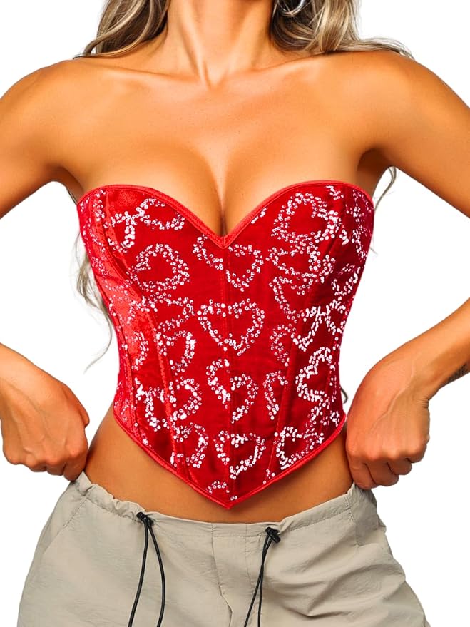 Red Sequin Velvet