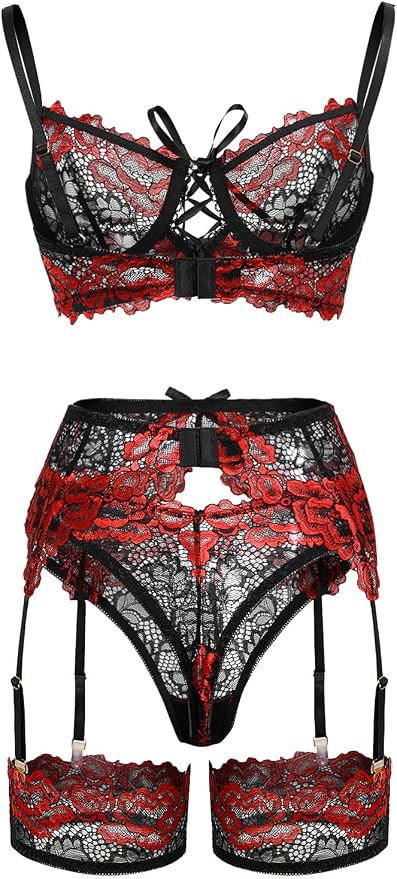 Flower Black Red