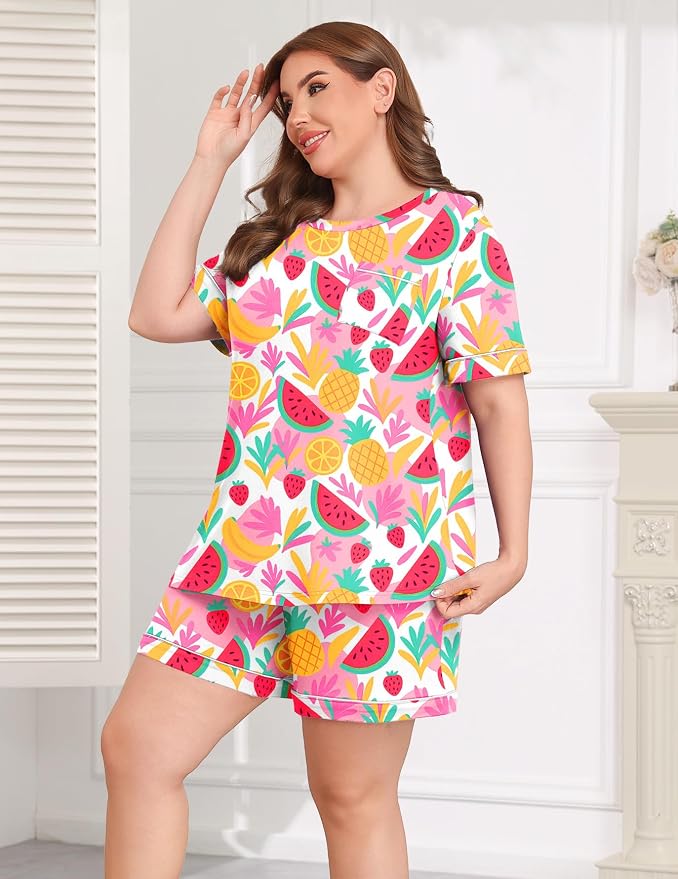 White Fruit Print