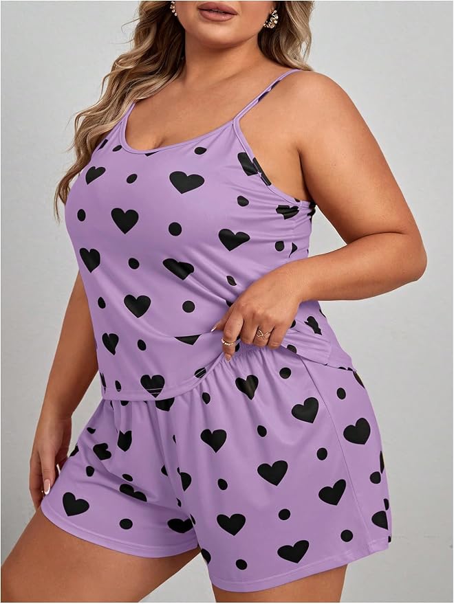Mauve Purple Heart Print