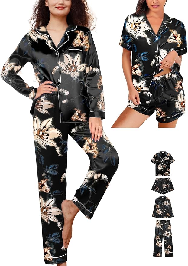 Floral A04-black