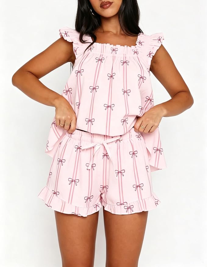 Frill Pink Bow