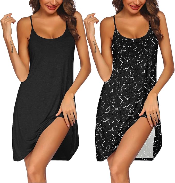 2 Pack-black&star Print