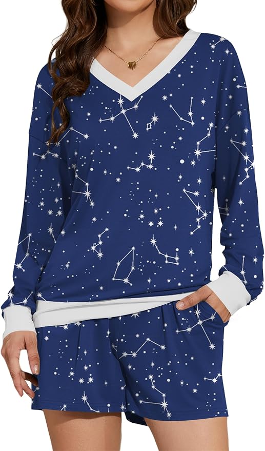 Blue Starry Print