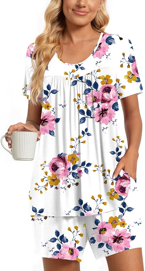 02 Pink Floral-white