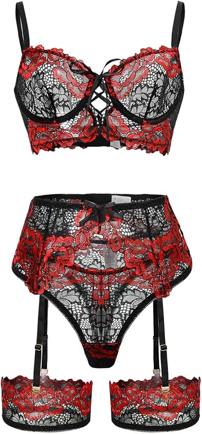 Flower Black Red