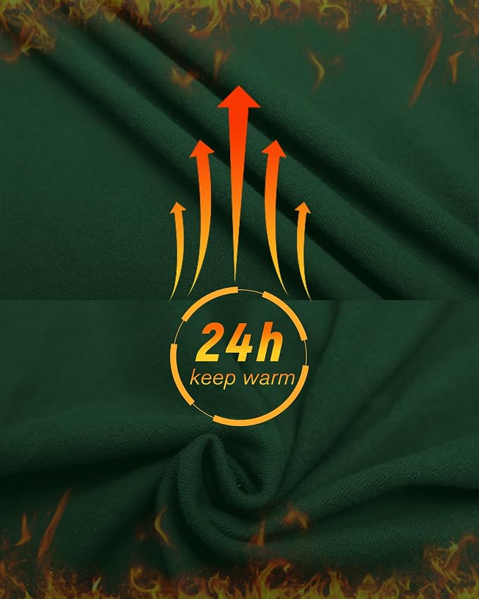 Deep Green Fleece Lined