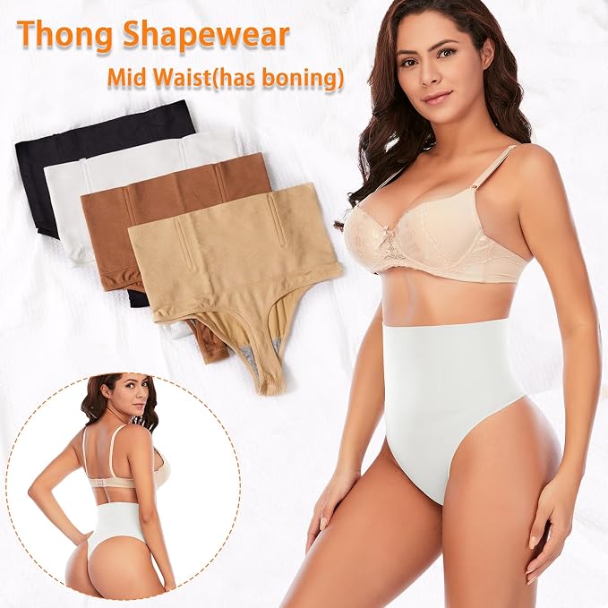 01# White-mid Waisted(has Boning)