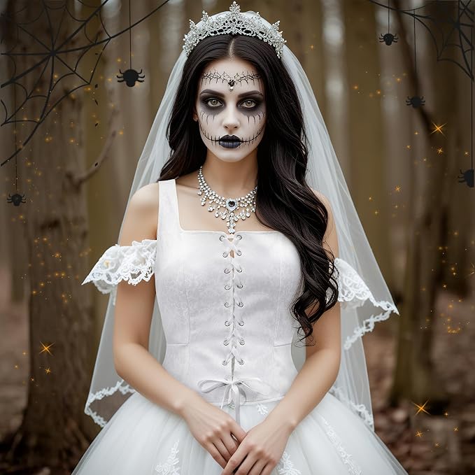 Jacquard White Corset
