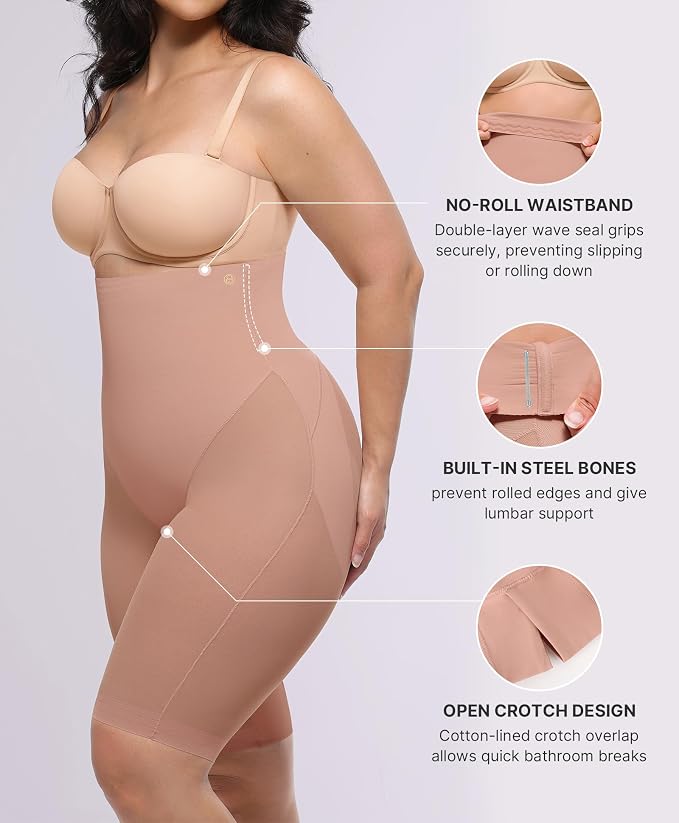 A4-light Beige-above-knee Shorts