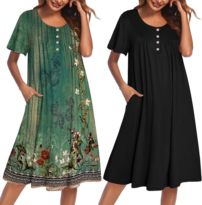 Floral Green/Black