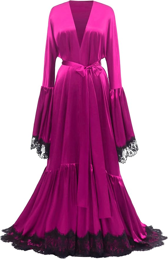 Fuchsia-black Lace