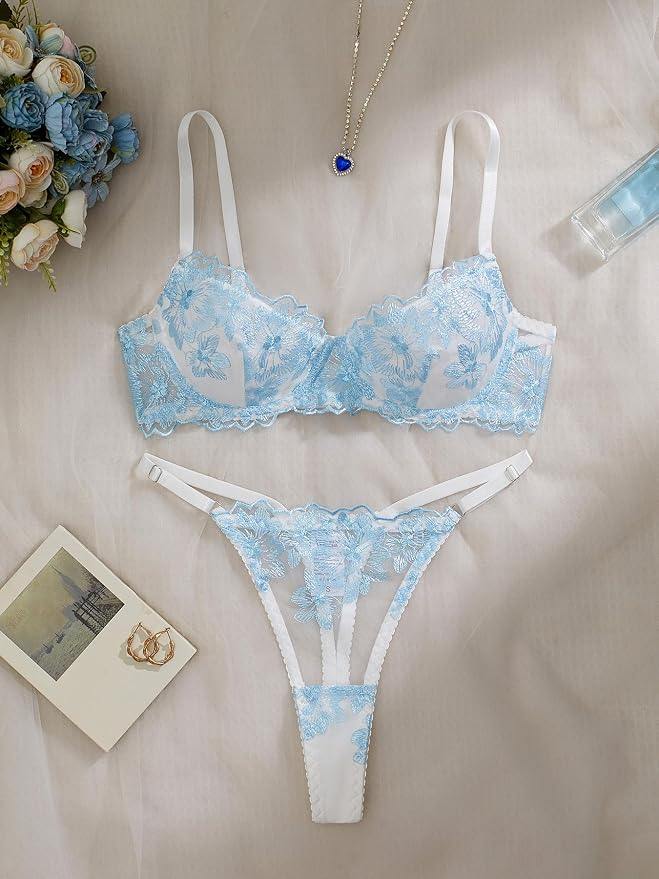 Floral Light Blue