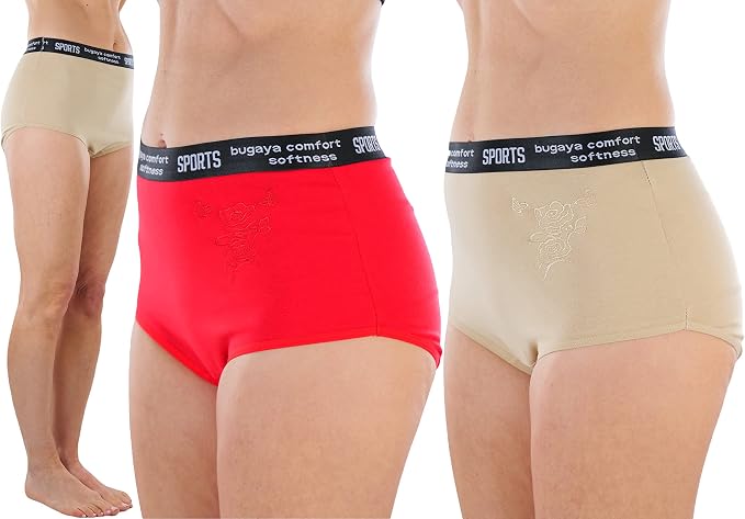 6 Pack: High Rise Rose Garden W/ Thick Waistband
