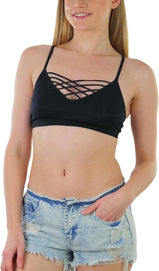 Strappy Front Cage - Black