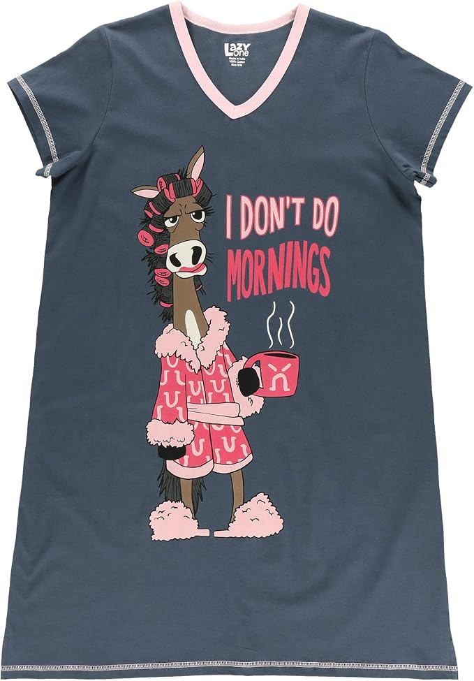 Don't Do Mornings Horse Nightshirt