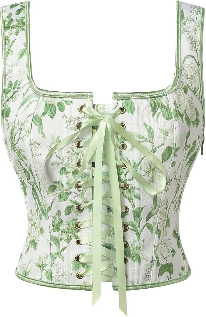 White-green Floral