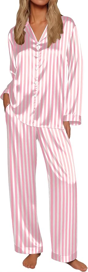 Pink White Stripe