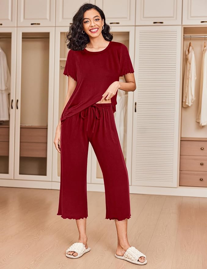 Wine Red / Floral