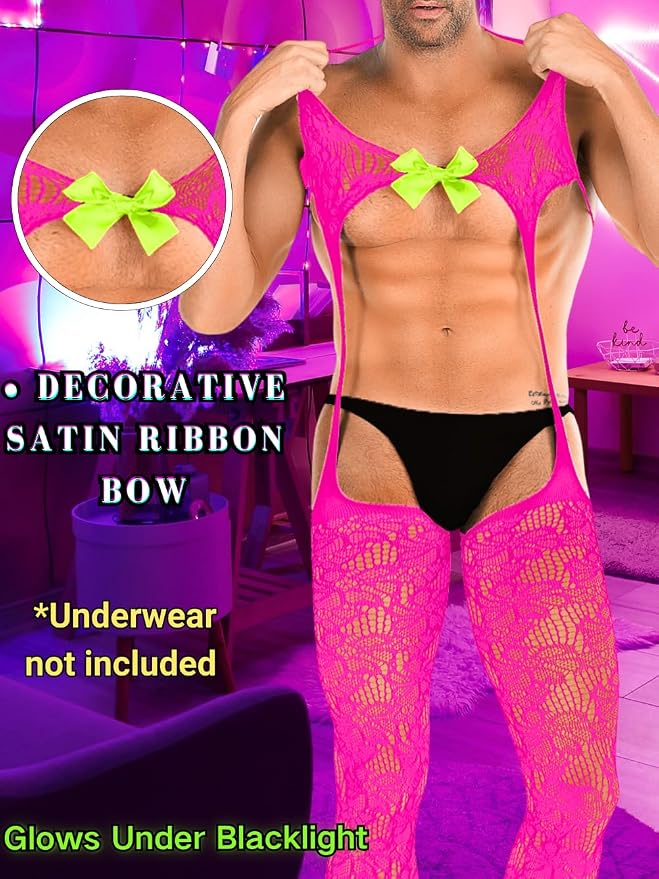 Neon Pink&neon Green Bow