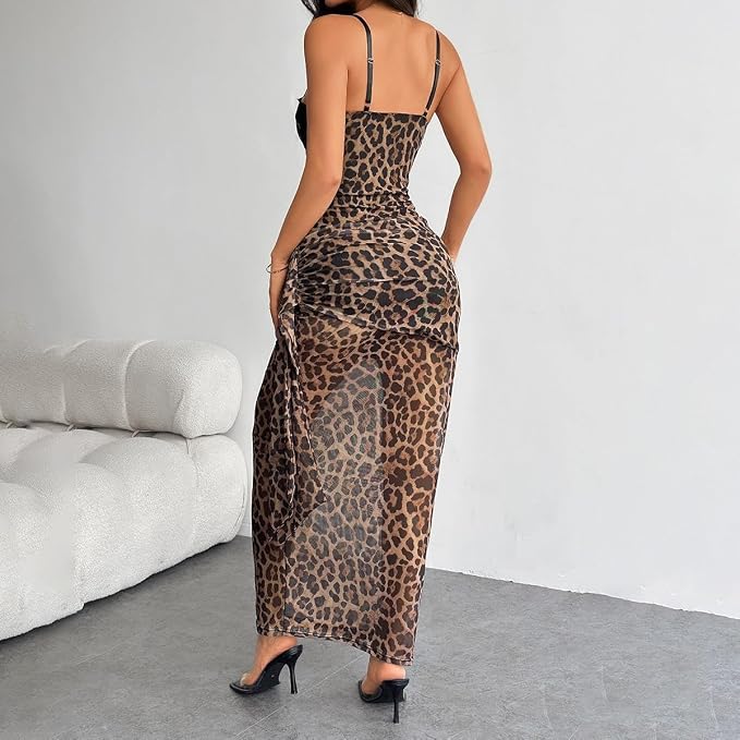 Brown Cheetah Corset
