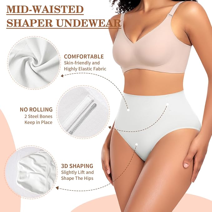 B# Black+white(mid-waist)
