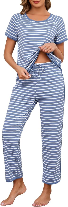 Dusty Blue Wide Stripe