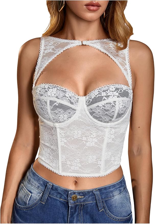 White Black Bra