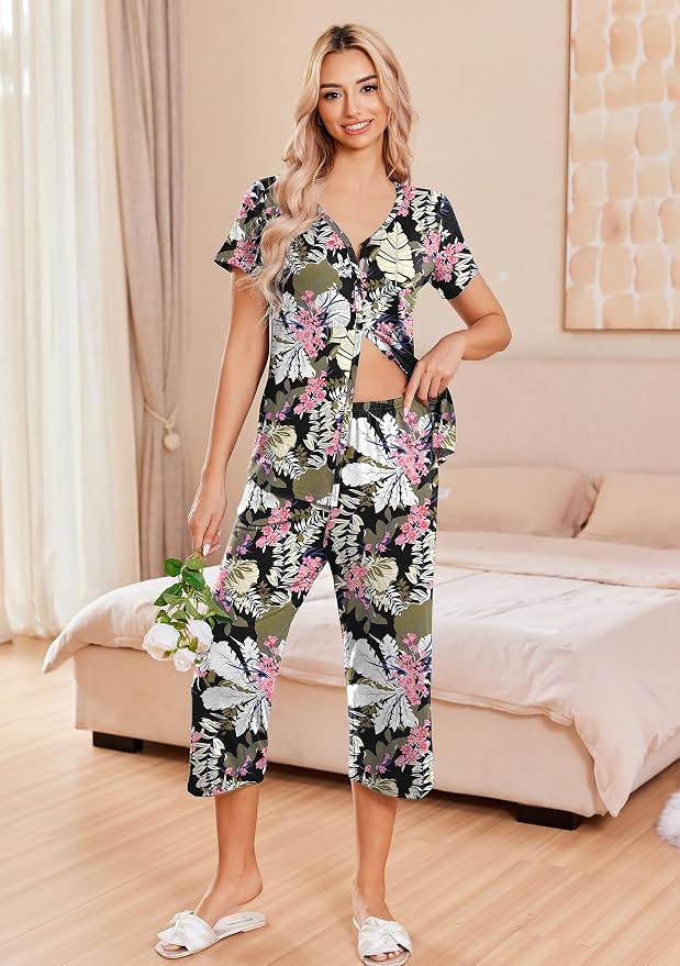 Black and Pink Floral