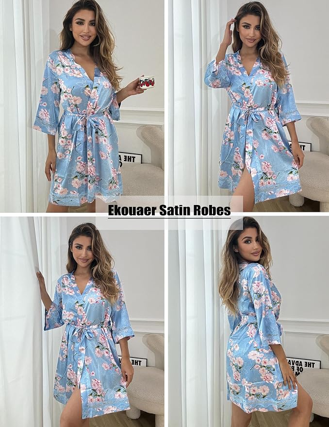 Blue Pink Floral