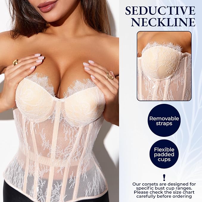 White Lace - Measure Your Body & Use the Size Chart!