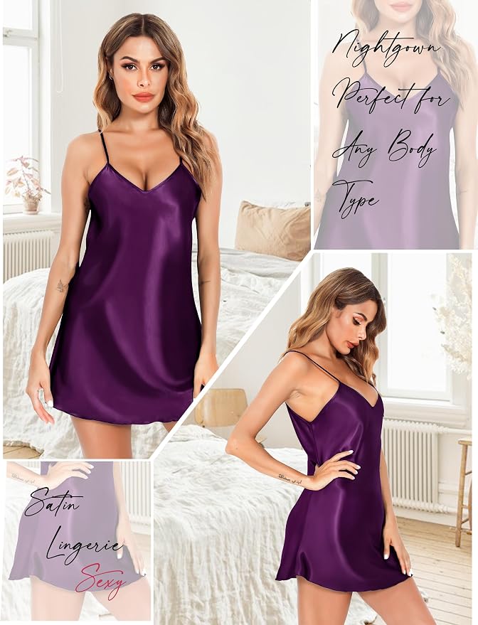 Dark Purple & Champagne
