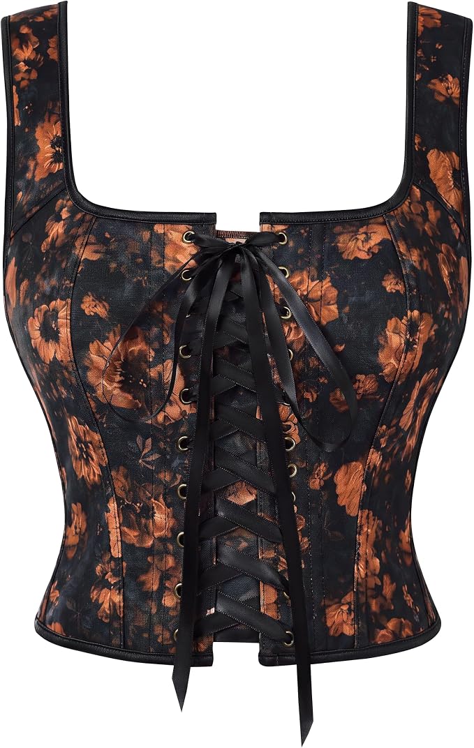 Dark Rust Floral
