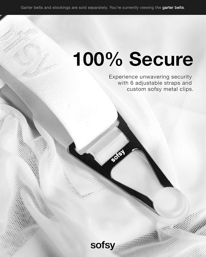 A03 | 1 Pair - Garter Belt | Ice White