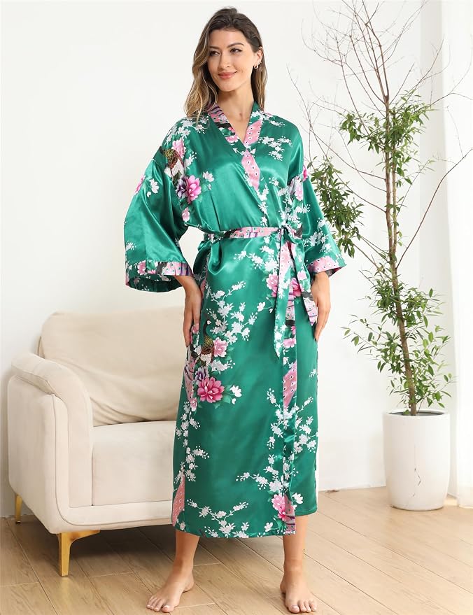 Peacock Floral Dark Green