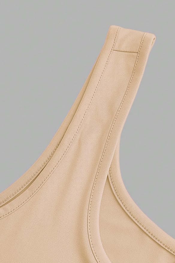 3-pack Apricot Brown Rose Pink Sleeveless