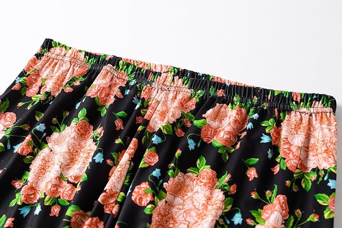 Pink/Black Flowers