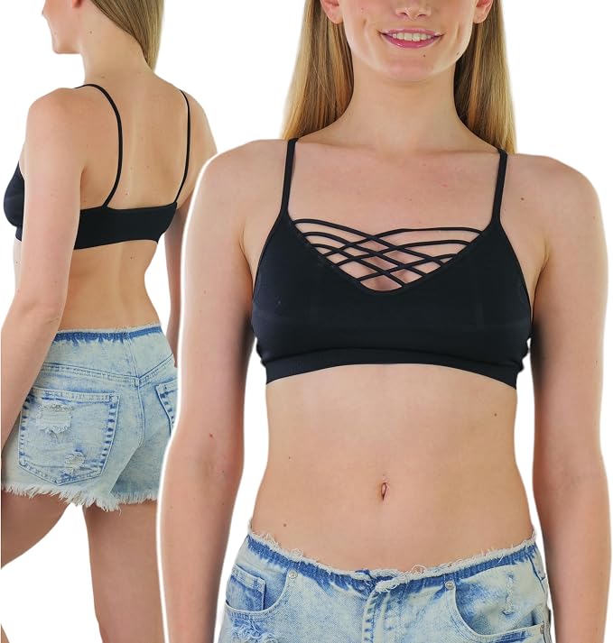 Strappy Front Cage - Black