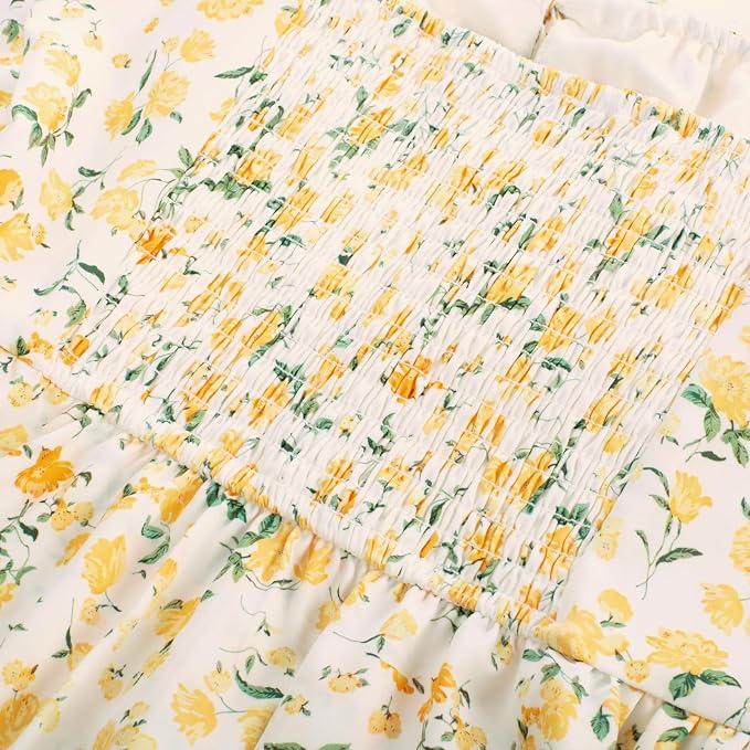 White Yellow Floral