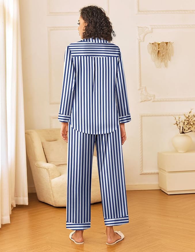 Navy White Stripe