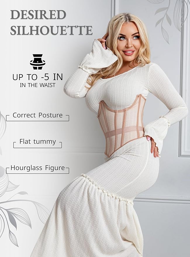 Short Torso Beige - Measure Your Body & Use the Size Chart!
