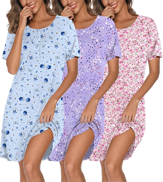 Blue Stars/Purple Stars/Pink Floral